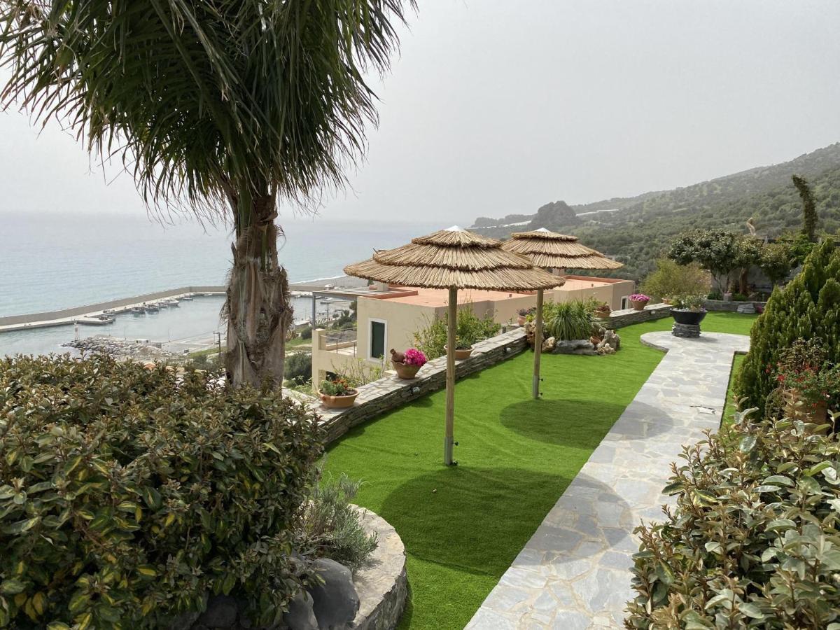 Ferienwohnung Breathtaking Sea View Flat For Families In Crete Keratókambos Exterior foto